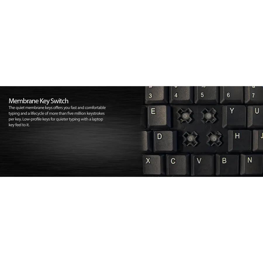 Adesso AKB-410UB Slim Touch Mini Keyboard with Built in Touchpad