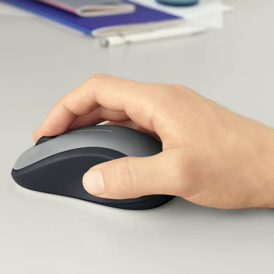Logitech M310 Wireless Mouse, 2.4 GHz with USB Nano Receiver, 1000 DPI Optical Tracking, Ambidextrous, Silver