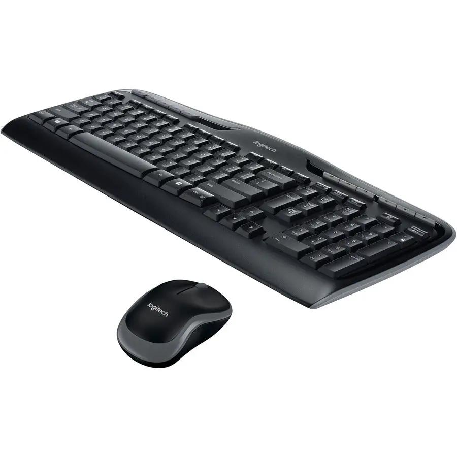 Logitech MK320 Wireless Keyboard and Mouse Combo for Windows, 2.4 GHz Wireless with a Nano USB-Receiver, Portable Mouse, Multimedia Keys