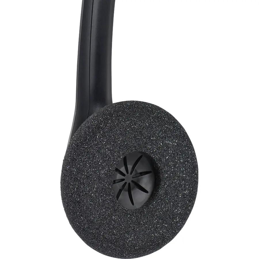 Biz 1500 Duo QD microphone with black foam windscreen