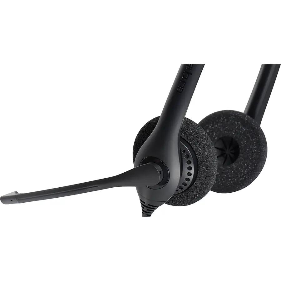 Biz 1500 Duo QD headset microphone, black, by Jabra