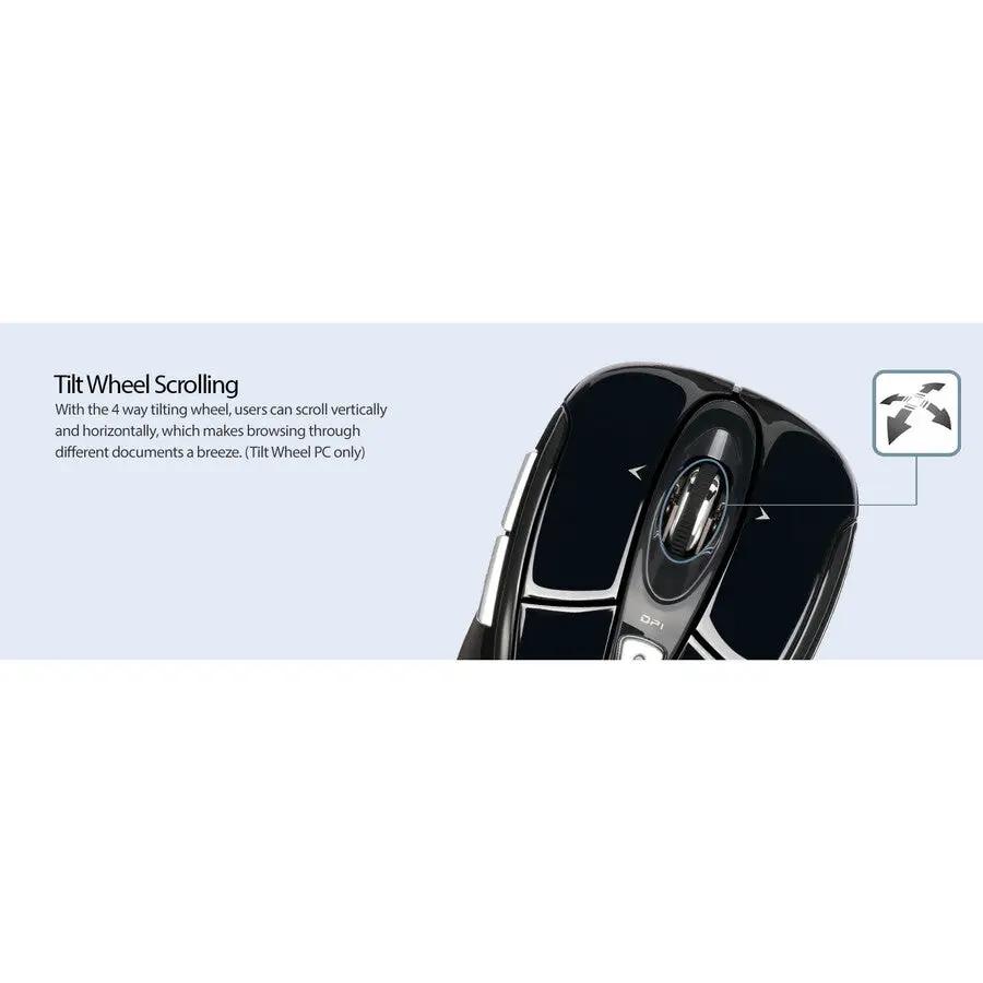 Adesso iMouse S60B 2.4 GHz Wireless Programmable Nano Mouse