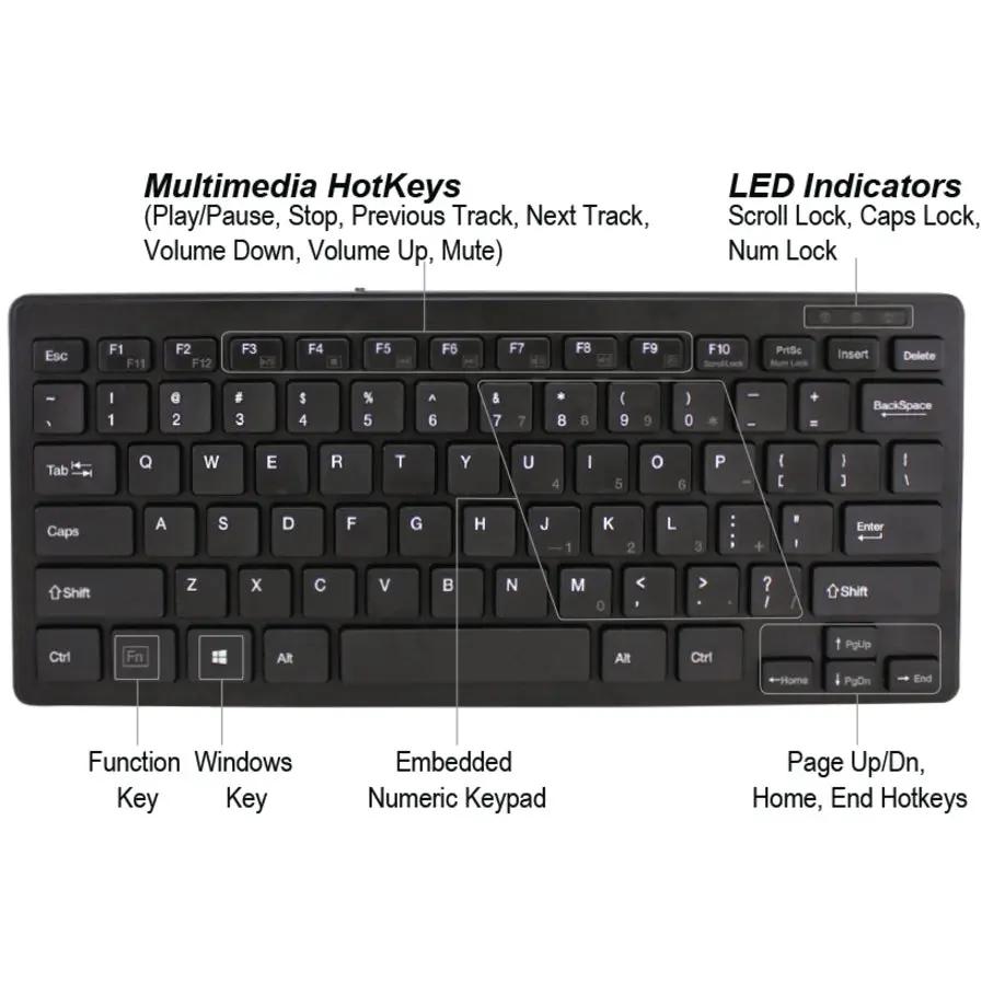 Adesso SlimTouch Mini Keyboard