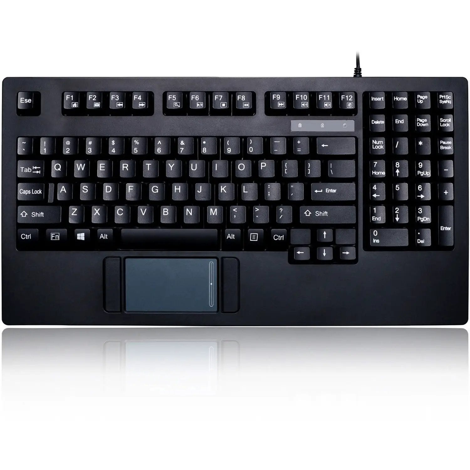 Adesso AKB-425UB 1U Rackmount Touchpad Keyboard