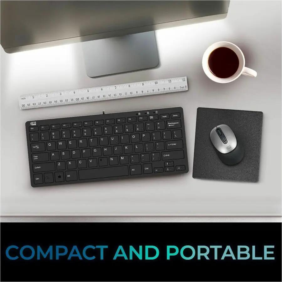 Adesso AKB-425UB 1U Rackmount Touchpad Keyboard