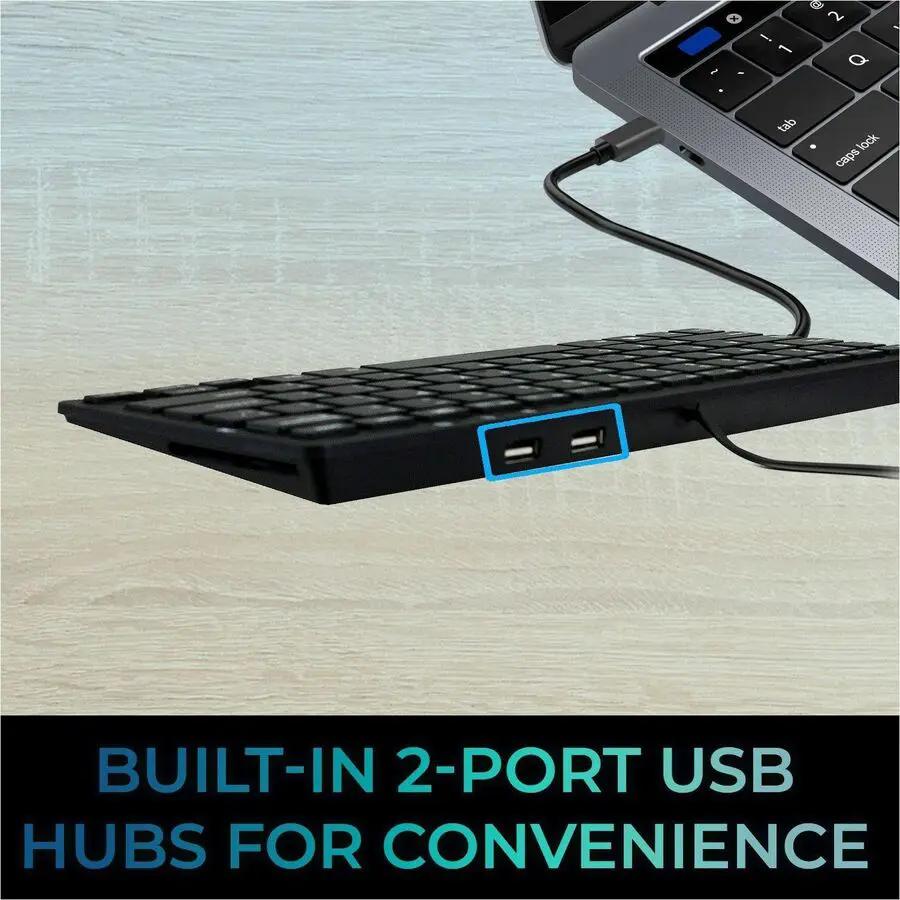 Adesso AKB-425UB 1U Rackmount Touchpad Keyboard
