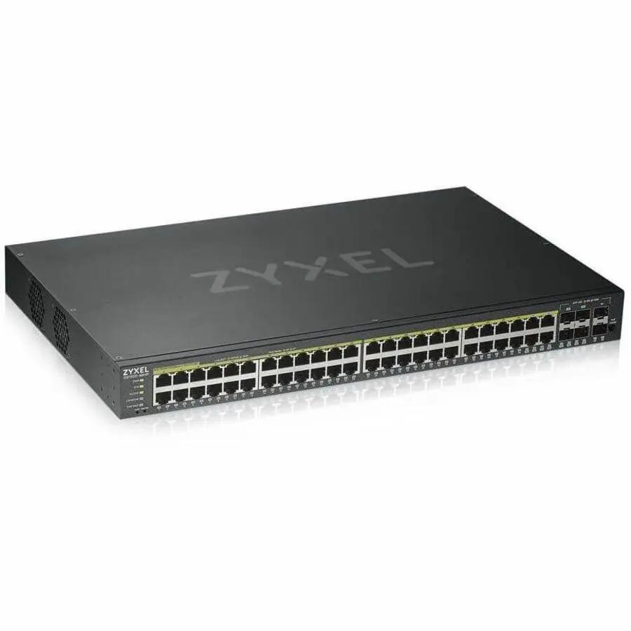 ZYXEL GS1920 48-Port Gigabit PoE+ SFP switch, black metal chassis