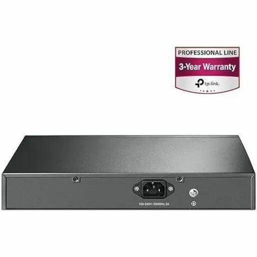 TP-Link TL-SG1008MP 8-Port Gigabit PoE Switch, black metal enclosure