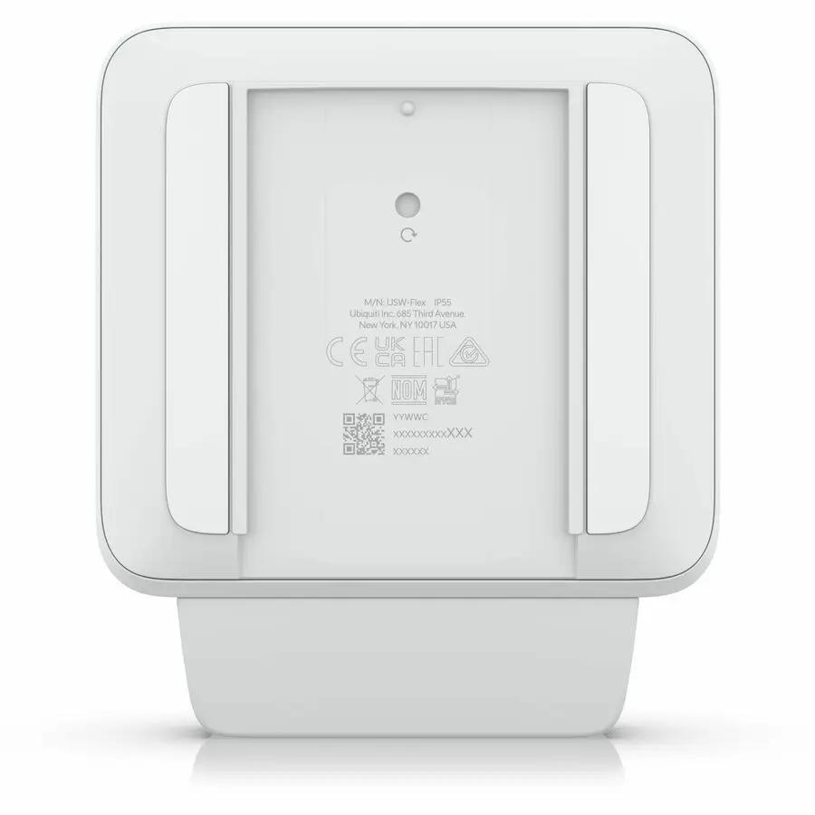 Ubiquiti UniFi USW-FLEX 5-Port Gigabit Managed Switch, white, rear view