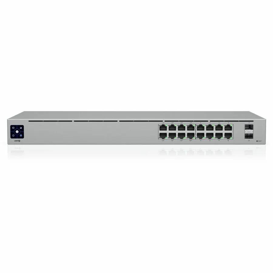 Ubiquiti UniFi USW 16-Port PoE SFP managed switch, grey metal chassis
