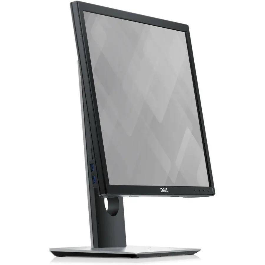 Dell P1917S 19-inch SXGA LCD monitor, black with adjustable stand and side USB ports