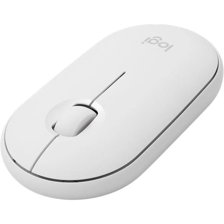 Logitech MK470 Slim Wireless Keyboard and Mouse Combo - Modern Compact Layout, Ultra Quiet - Off White