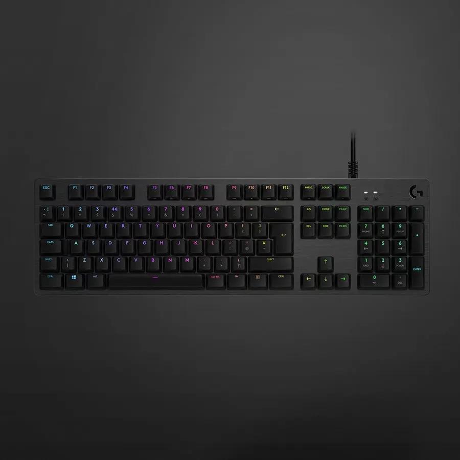 Logitech G512 RGB Mechanical Gaming Keyboard, GX Blue, USB Passthrough