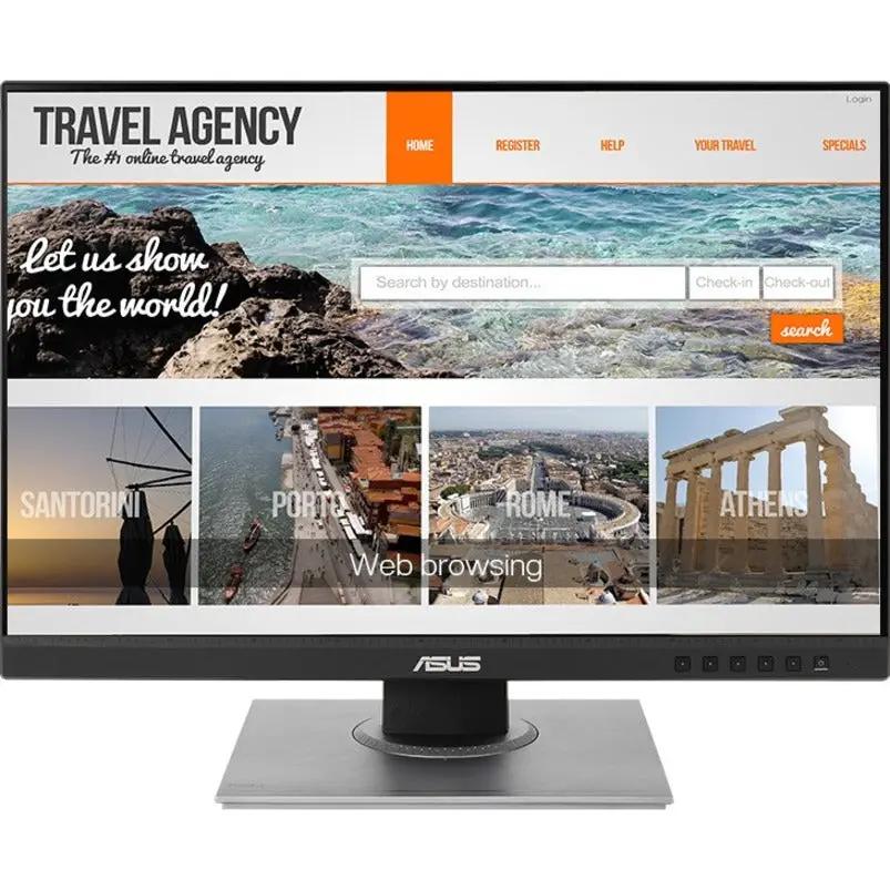 ASUS ProArt PA248QV 24-inch WUXGA IPS monitor, black bezel with silver stand