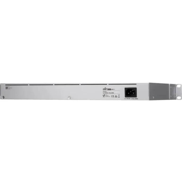 Ubiquiti UniFi USW 24-Port Gigabit SFP switch, silver rack-mount network switch