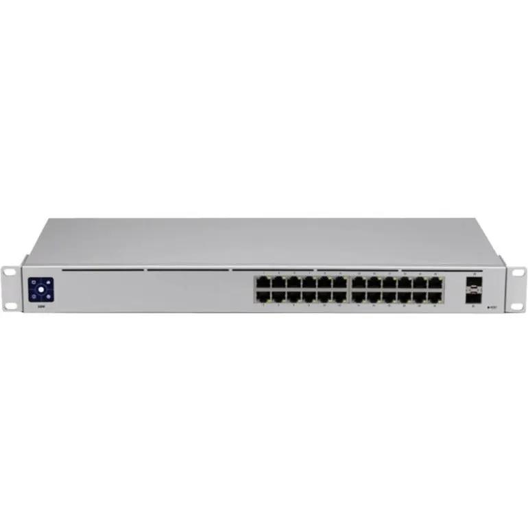 Ubiquiti UniFi USW 24-Port Gigabit Ethernet Switch, gray 1U rackmount