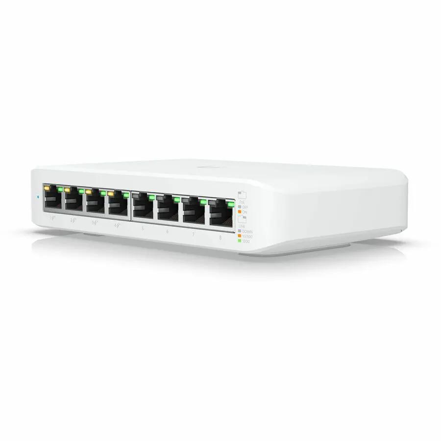 Ubiquiti UniFi USW-Lite 8-Port Gigabit PoE managed switch, white