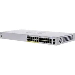 Cisco CBS110-24PP 24-Port Gigabit PoE Unmanaged Switch, gray metal chassis