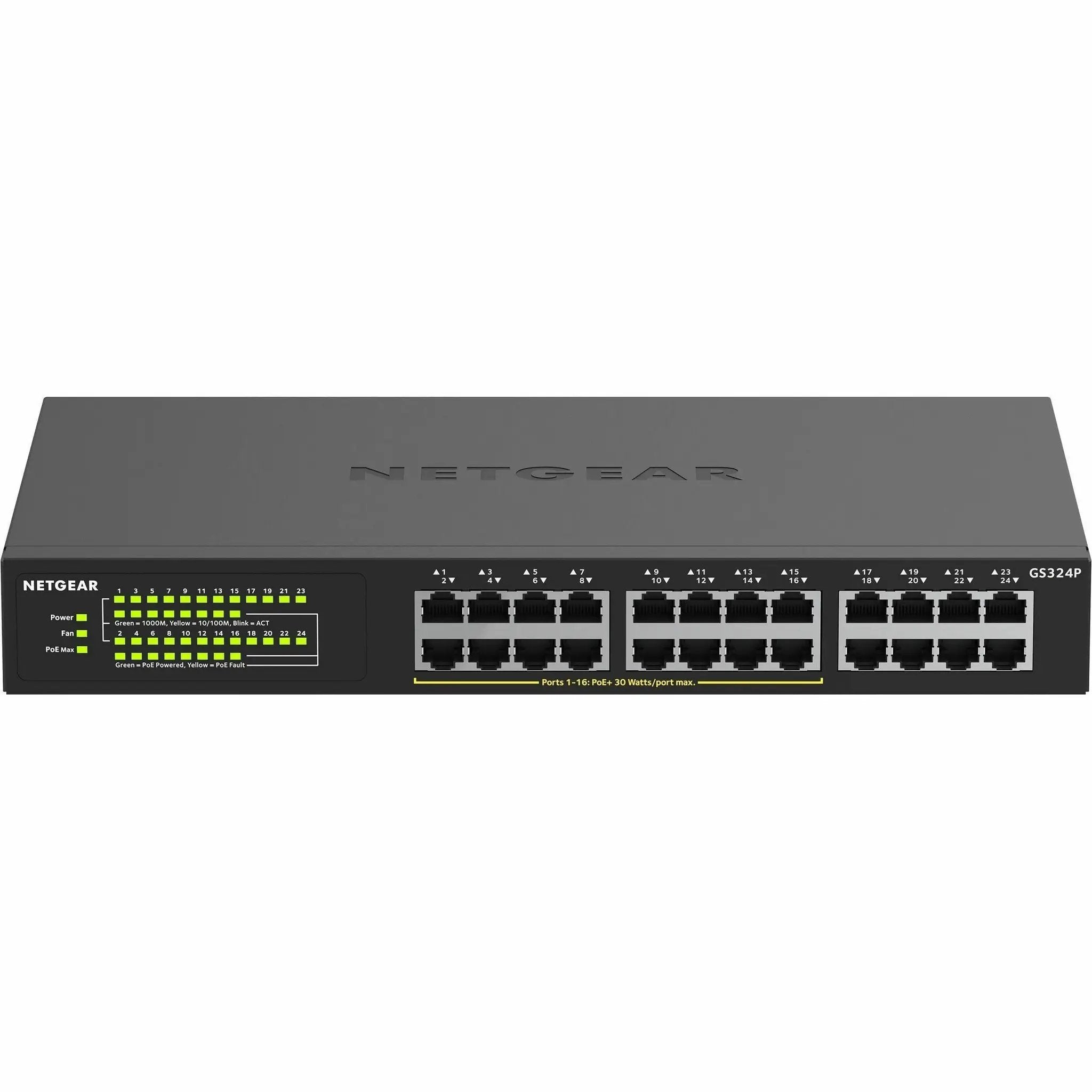 Netgear Business GS324 24-Port Gigabit Unmanaged Switch, black