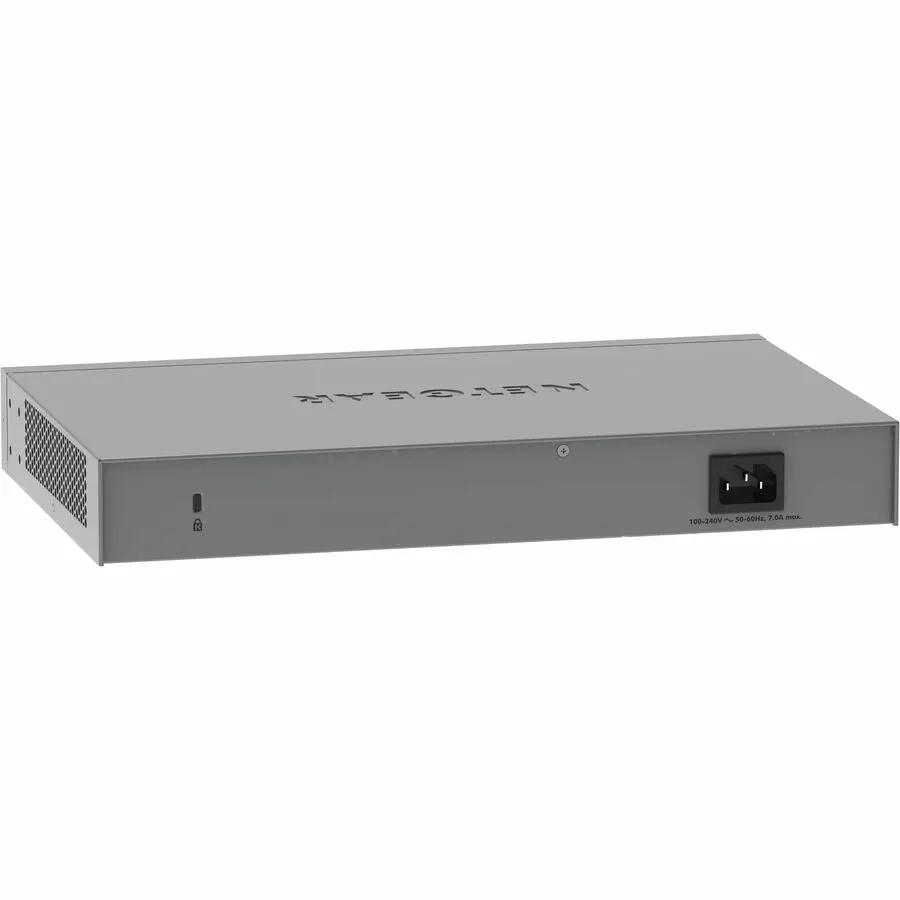 NETGEAR ProSAFE MS510TXUP 8-Port PoE+ switch in gray metal chassis