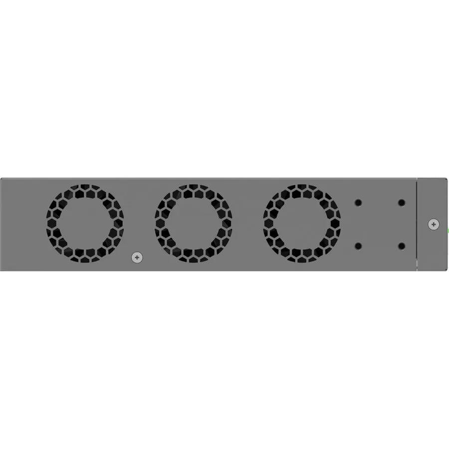 NETGEAR ProSAFE MS510TXM 8-Port Gigabit PoE SFP+ managed switch front panel with three cooling fans