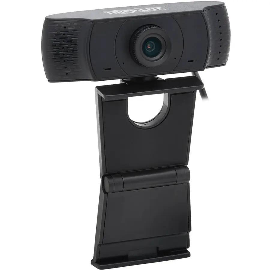 Tripp Lite USB webcam with microphone on black adjustable stand