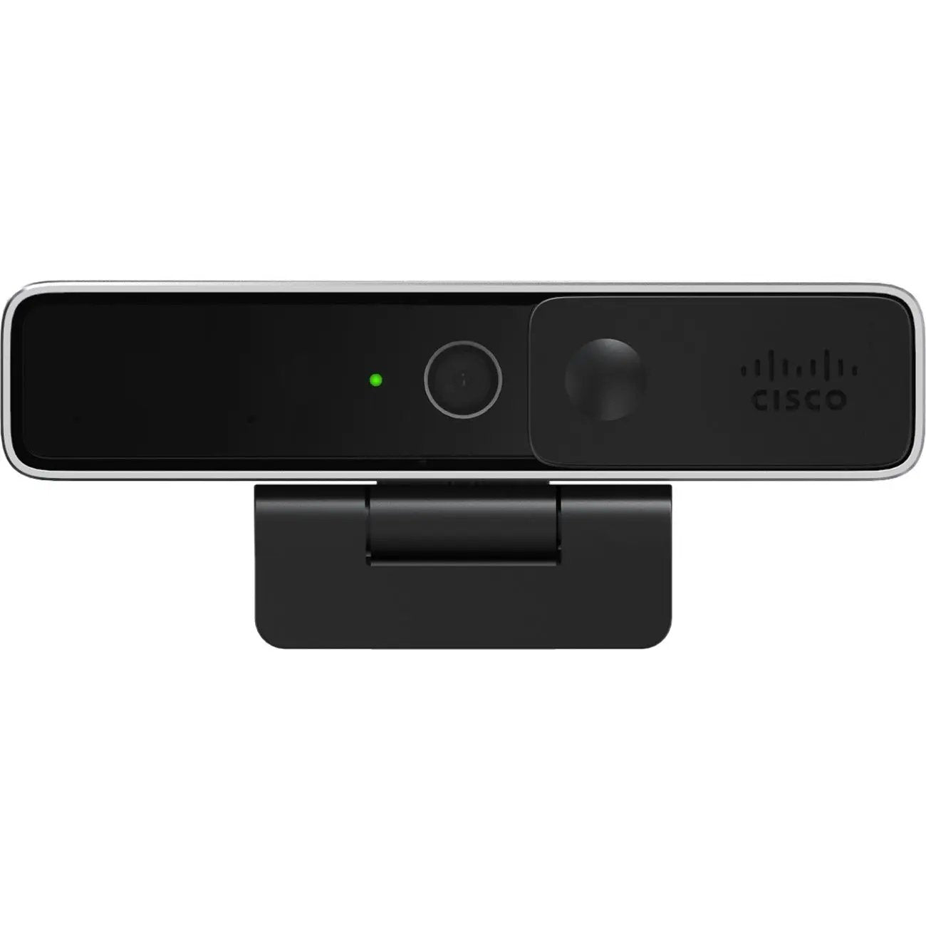 Cisco Webex webcam, carbon black, USB-C, front view.