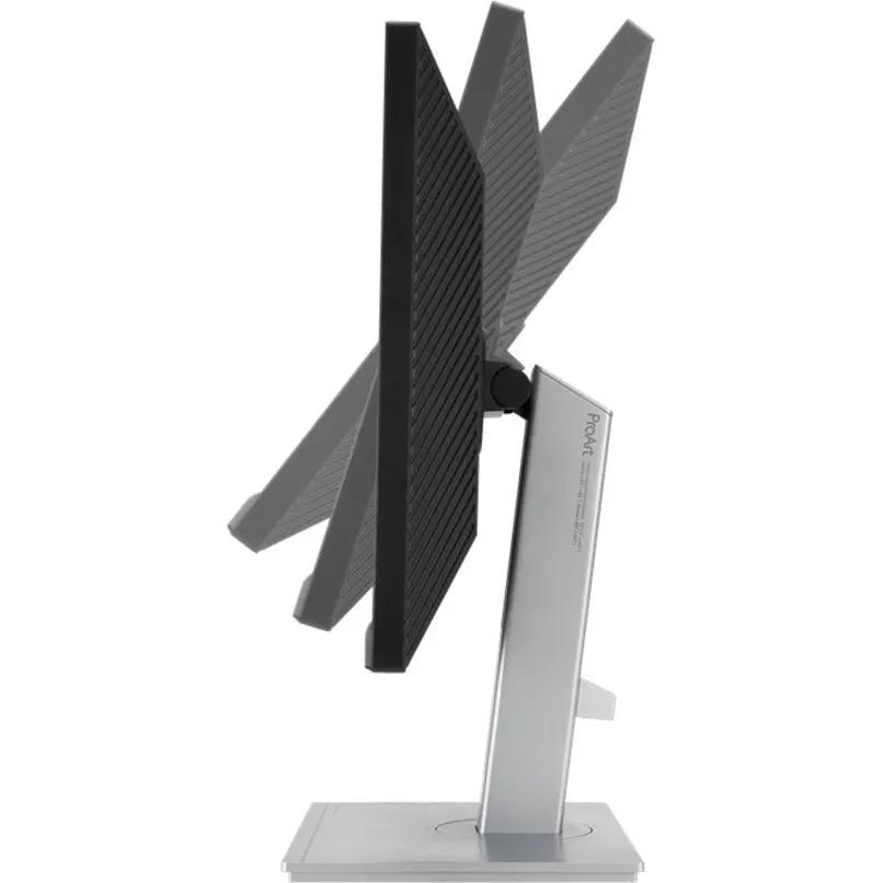 ASUS TUF ProArt PA247CV 24-inch Full HD monitor on a silver tilt-adjustable stand
