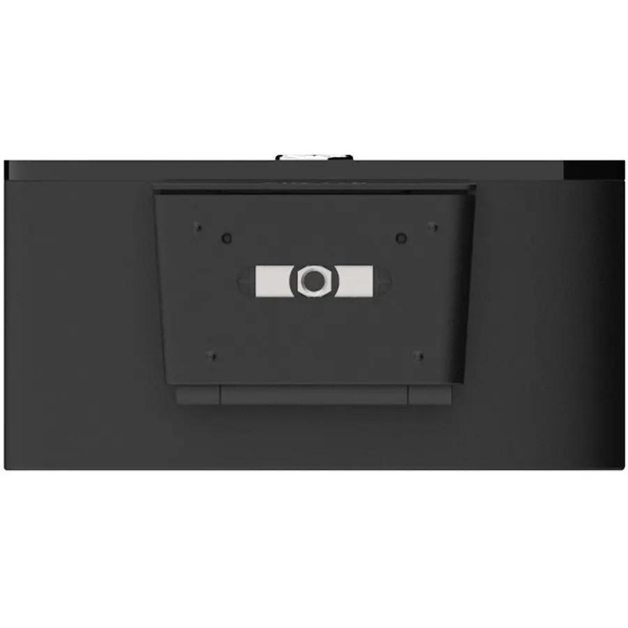 4K Ultra HD Conference Webcam, black with mounting bracket.