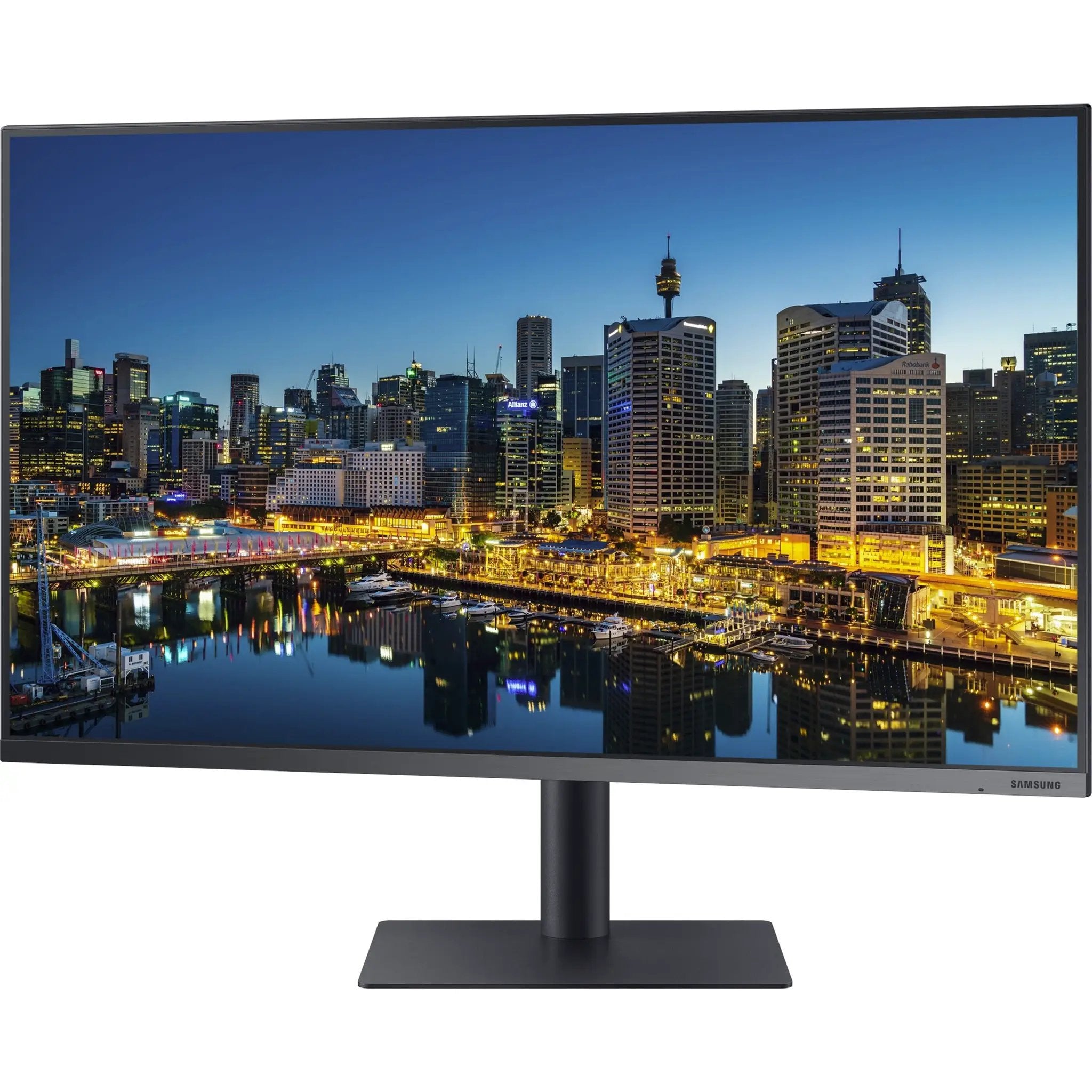 Samsung F32TU874VN 32-inch 4K UHD LCD monitor with dark frame and stand