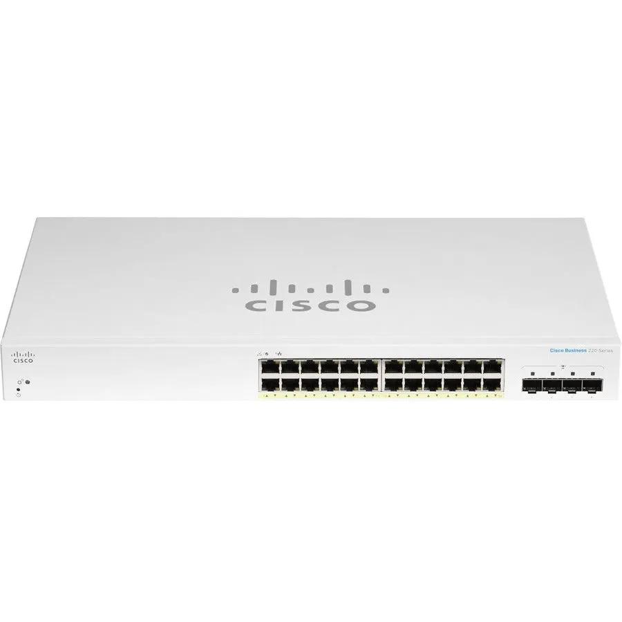 Cisco CBS220 24-Port Gigabit PoE SFP Switch, white, Cisco Systems, Inc.