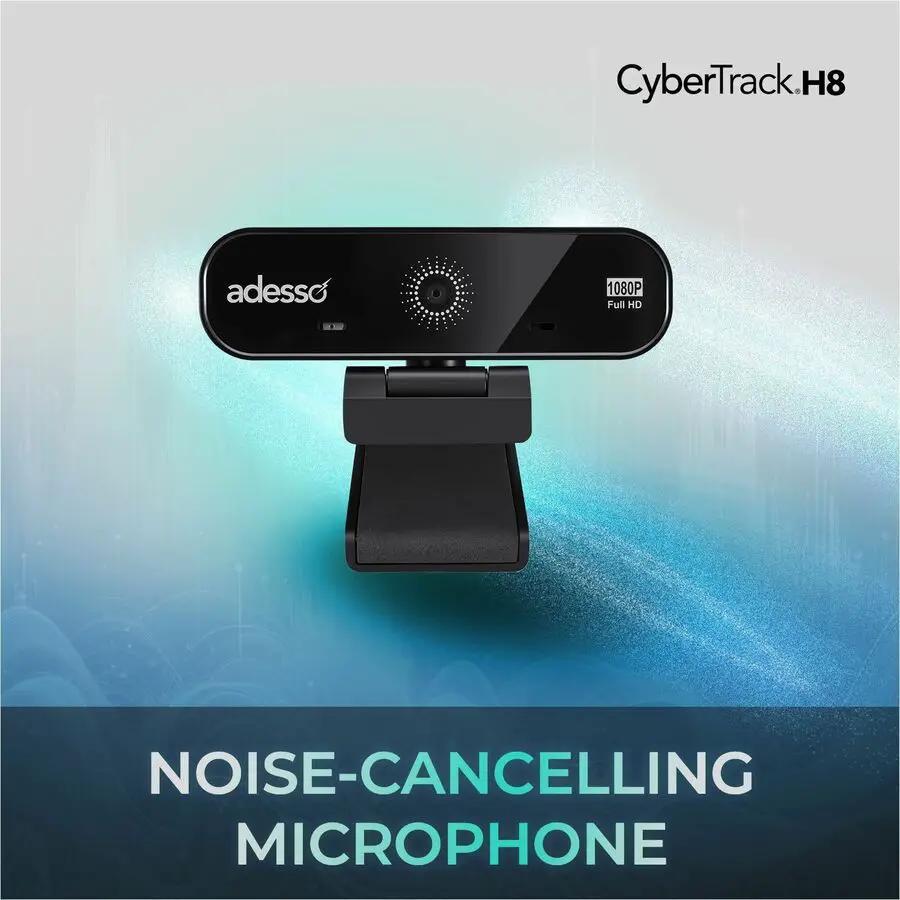 Adesso CyberTrack CyberTrack H8 Webcam - 2.1 Megapixel - 30 fps - Black - USB 2.0