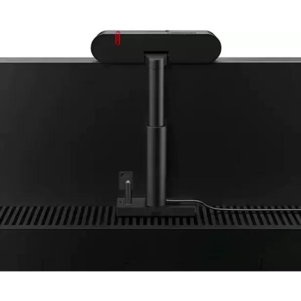 TS MC50 Monitor Webcam by Lenovo mounted on a black monitor stand