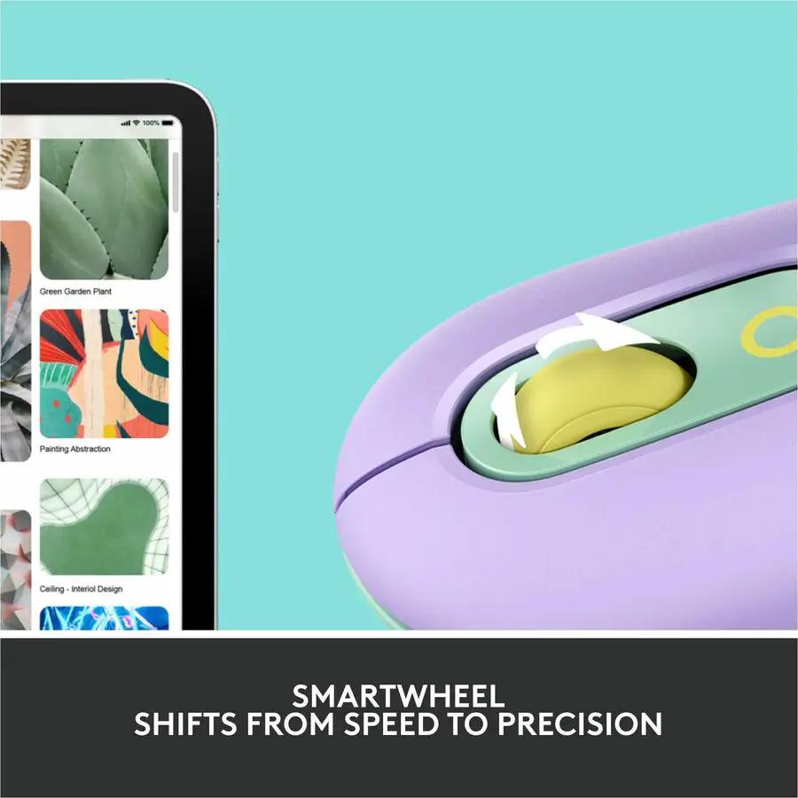 Logitech POP Mouse, Wireless Mouse with Customizable Emojis, SilentTouch Technology, Precision Scroll, Daydream