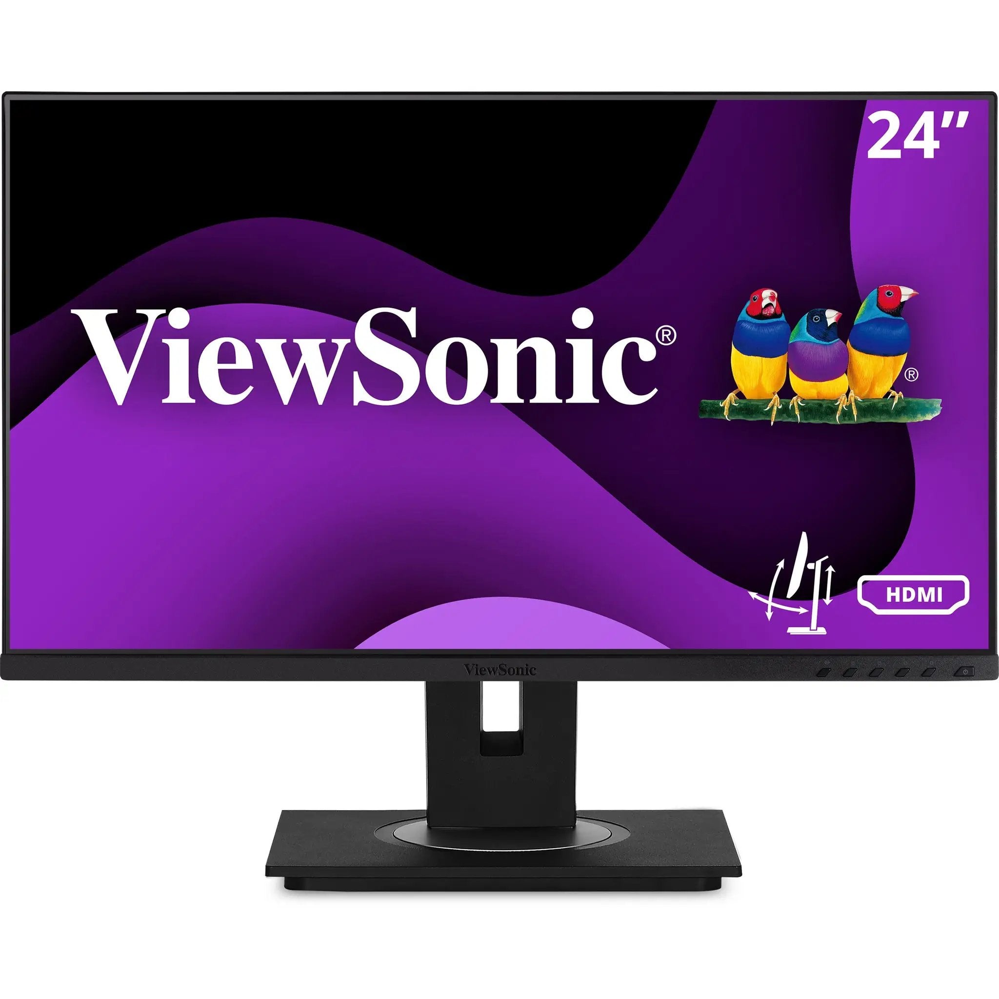 ViewSonic VG2448A 24-inch IPS monitor with black stand