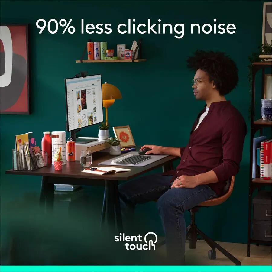 Logitech Signature M650 Wireless Mouse - For Small to Medium Sized Hands, 2-Year Battery, Silent Clicks, Bluetooth, Graphite
