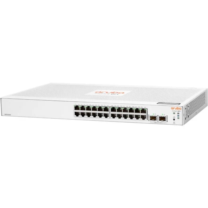 HPE Instant On 1830 24-Port Gigabit Switch with 2 SFP uplinks, white