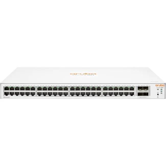 HPE Aruba Instant On 1830 48-port Gigabit switch with 4 SFP uplinks, white