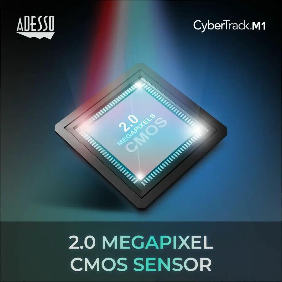 Adesso CyberTrack M1 Webcam - 2.1 Megapixel - 30 fps - USB 2.0