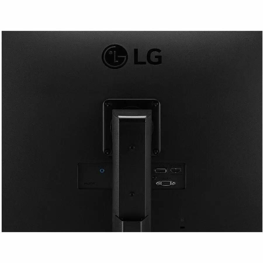 LG 27BP450Y-I 27-inch black IPS monitor back view with stand and HDMI ports