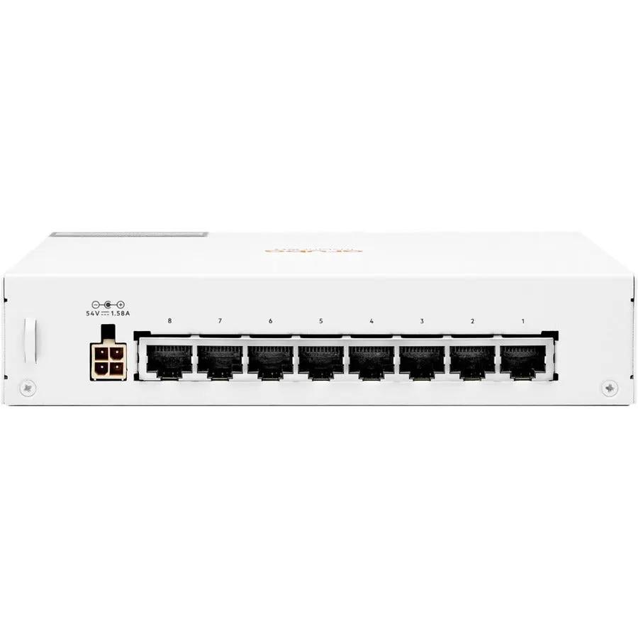 HPE Instant On 1430 8-Port Gigabit PoE Unmanaged Switch, white enclosure