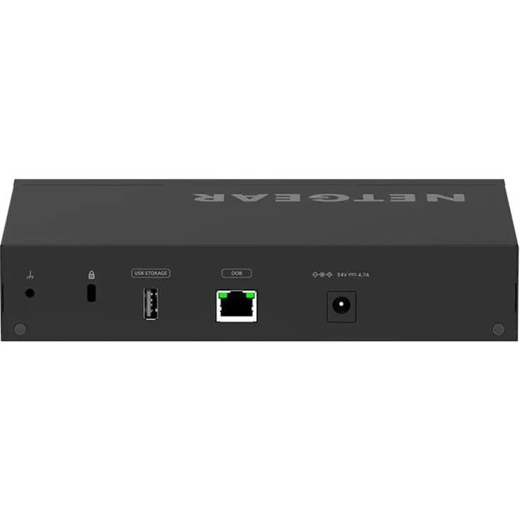 NETGEAR AVLine M4250 8-Port Gigabit PoE+ SFP+ Switch, black metal chassis