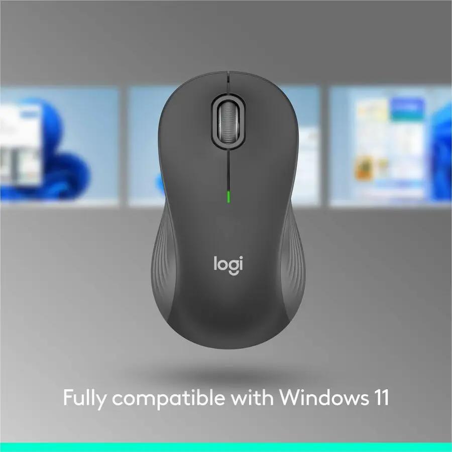 Logitech Signature M550 L Full Size Wireless Mouse - For Large Sized Hands, 2-Year Battery, Silent Clicks, Bluetooth, Graphite