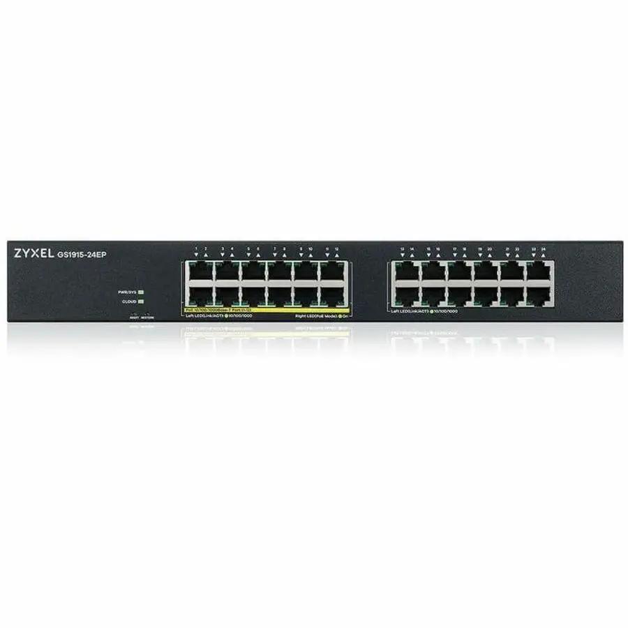 Zyxel GS1915-24EP 24-Port Gigabit PoE Managed Switch with a black front panel