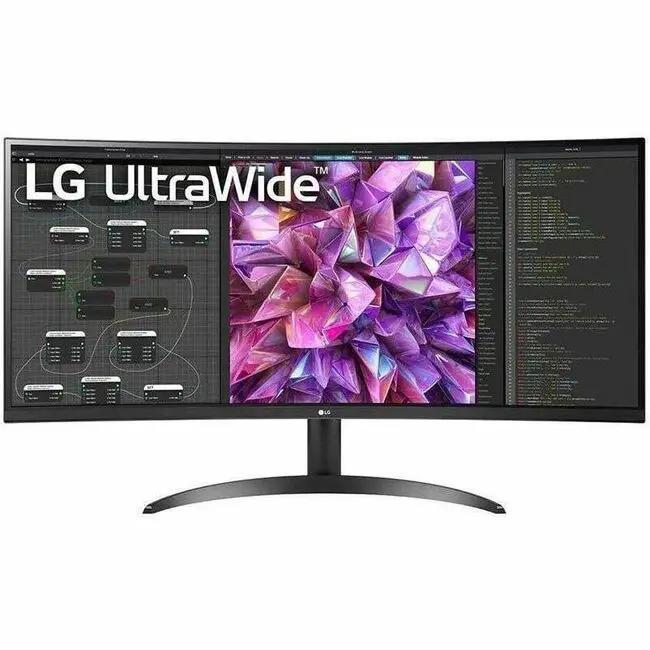 LG 34BQ60QC-B UltraWide curved monitor, 34-inch IPS, black