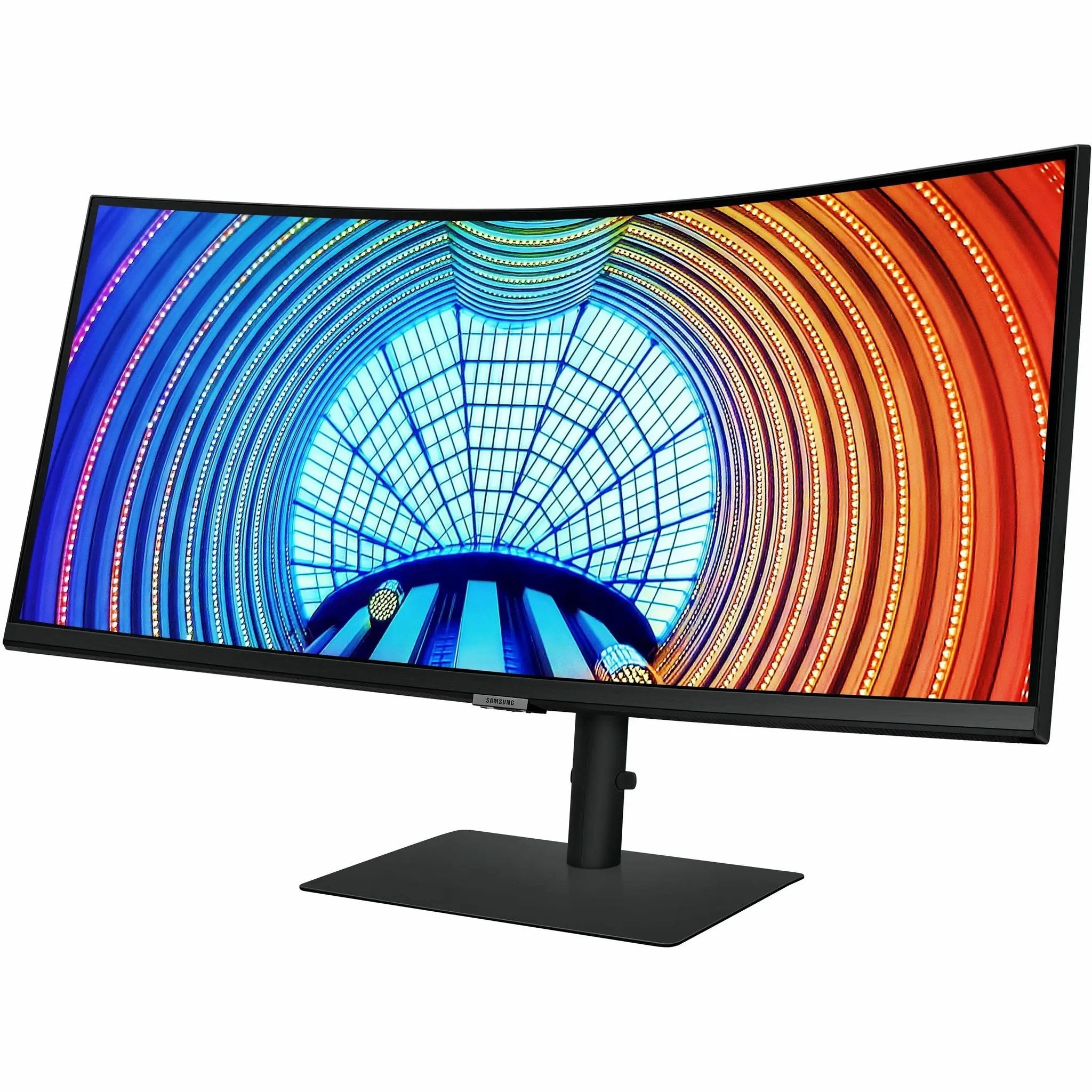Samsung ViewFinity S34A654UBN 34-inch UW-QHD curved monitor on black stand