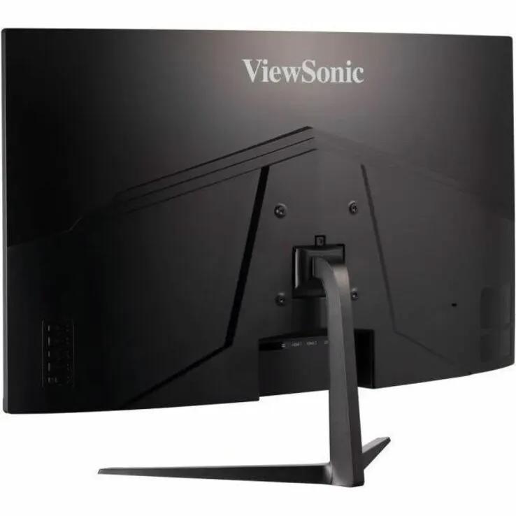 ViewSonic OMNI VX3218C-2K 32-inch curved gaming monitor, black rear view with stand and logo.