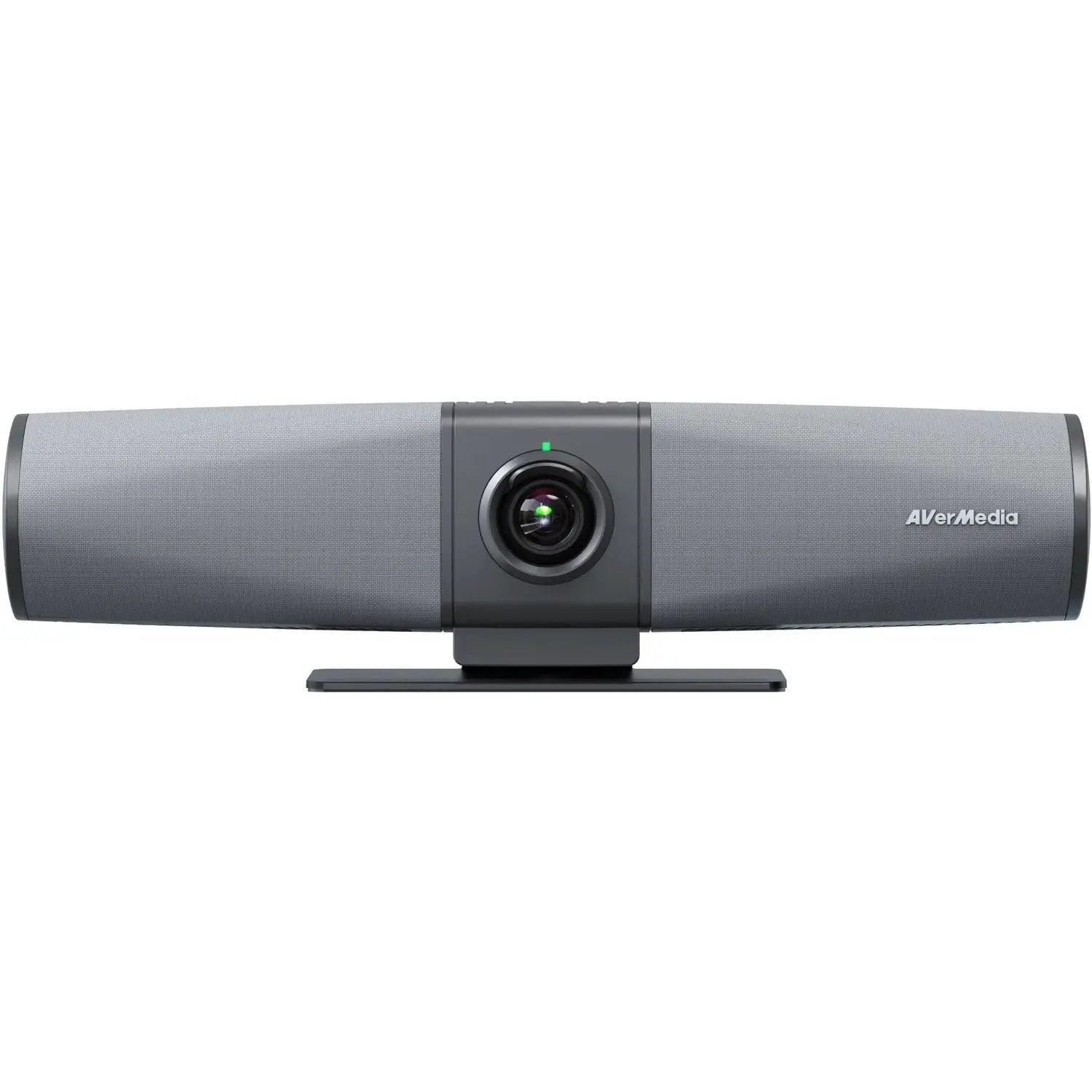 AVerMedia Mingle Bar webcam on a gray desktop stand, USB-C, 30fps