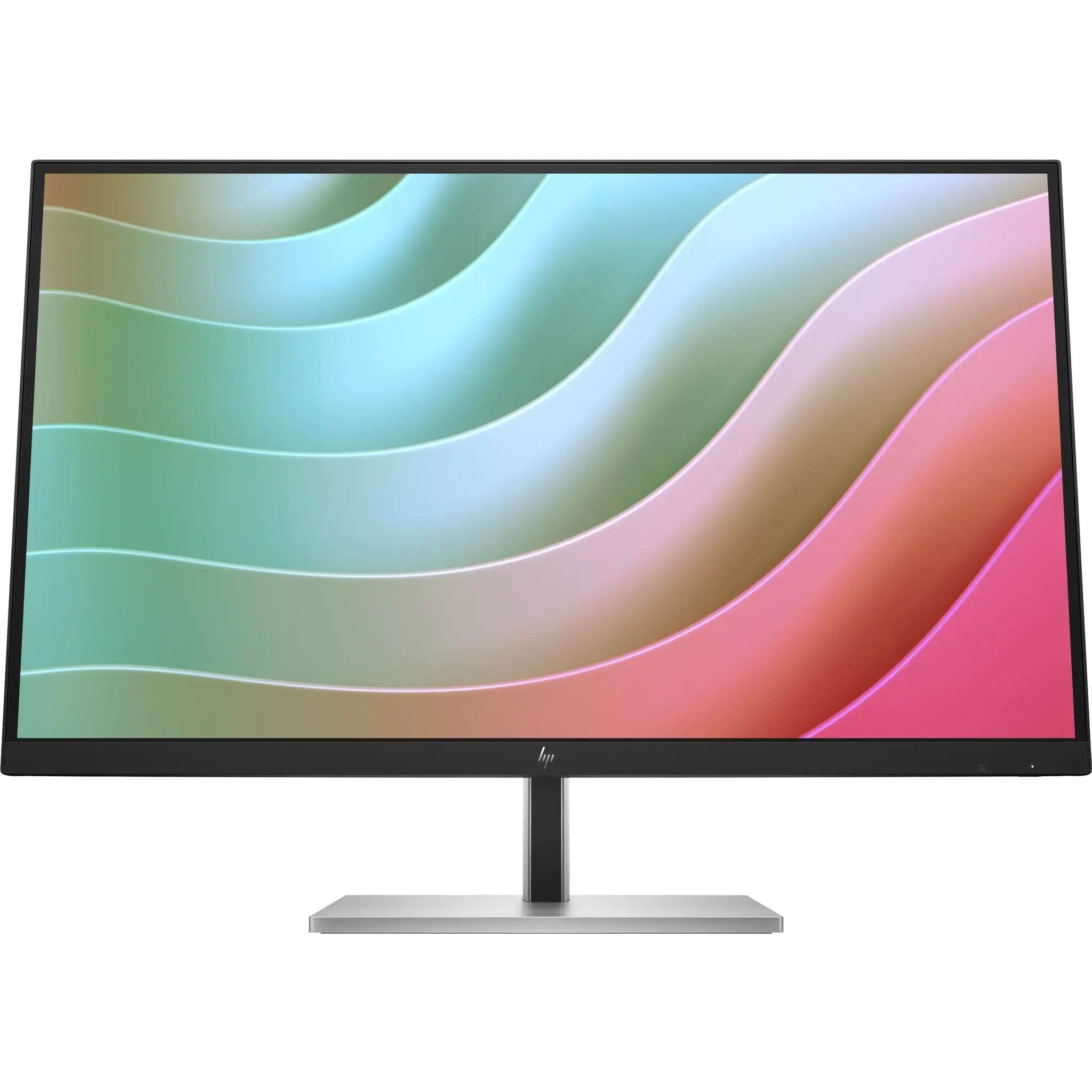 HP E27k G5 27-inch 4K UHD LCD monitor with black bezel on a metal stand