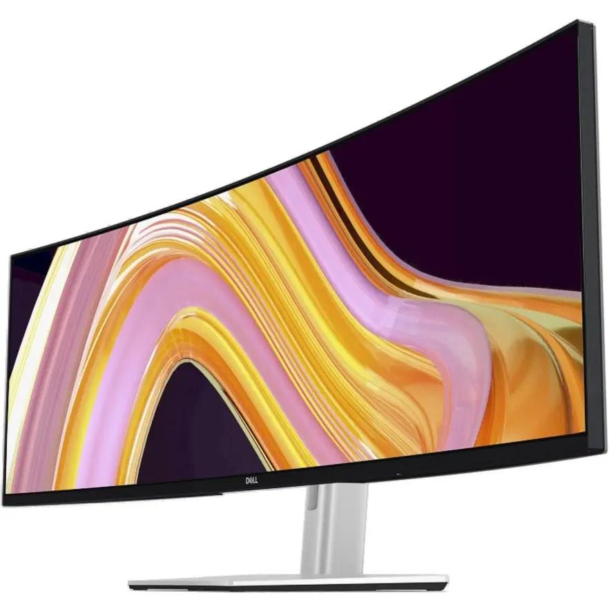 Dell UltraSharp U4924DW 49-inch curved monitor on a silver stand